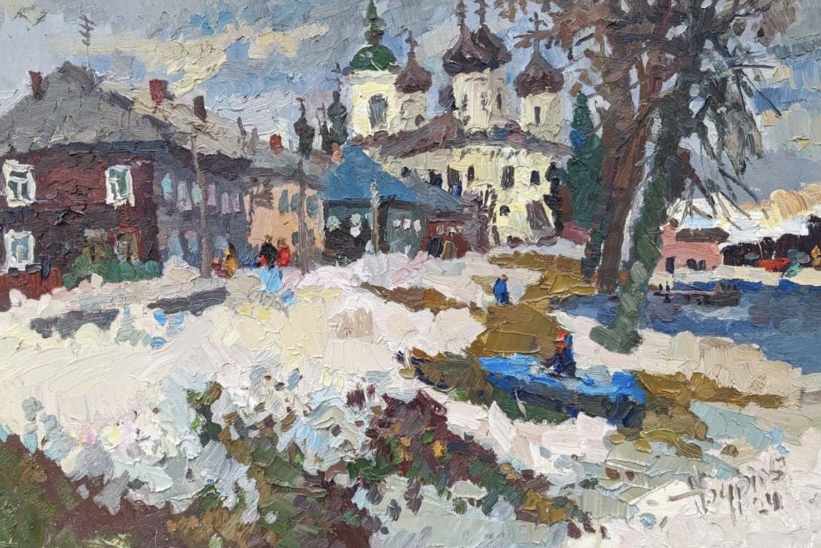Kargopol' v aprele Burtov Nikolaj