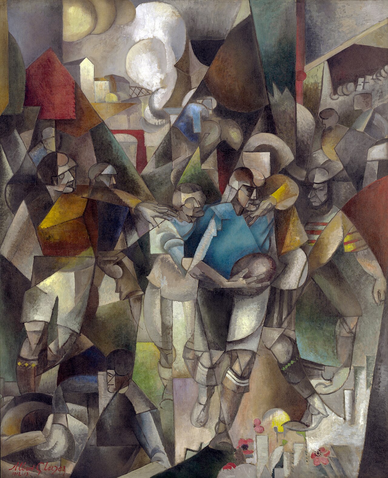 Альбер Глез «Футболисты» (1912–13) — салонный кубизм