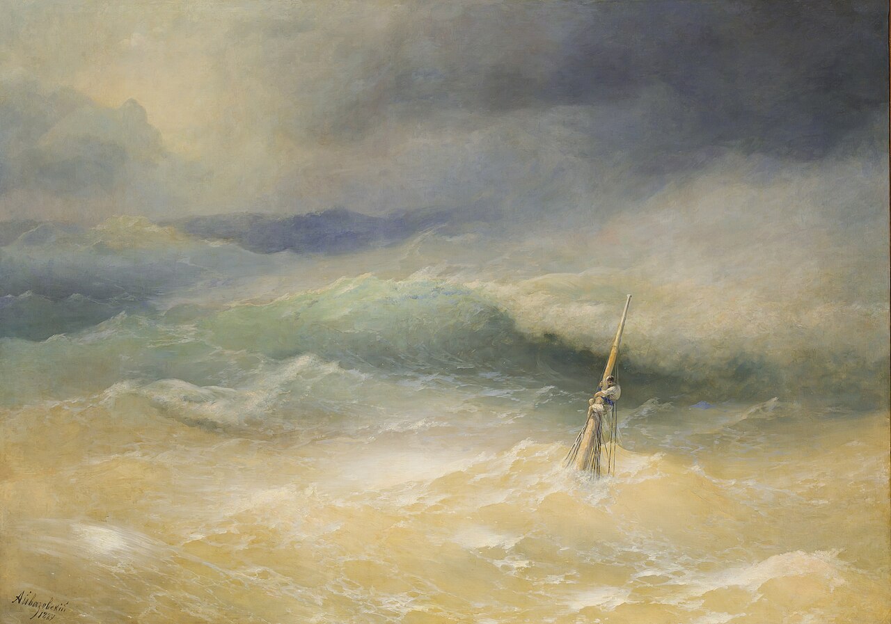 Иван Айвазовский «Буря на Азовском море» (1887) — русская коллекция НХМ Беларуси